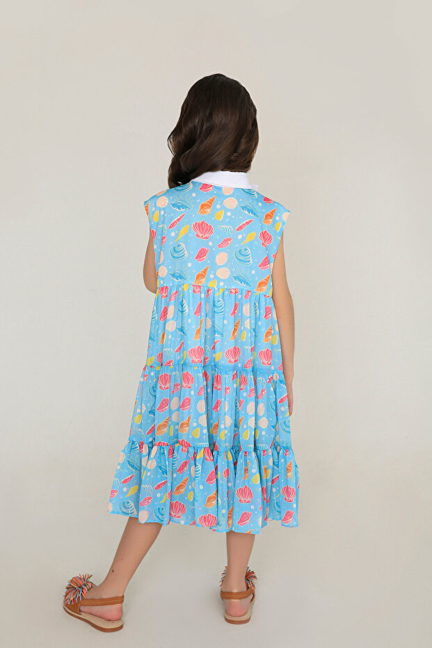Shell ruffles dress - 2