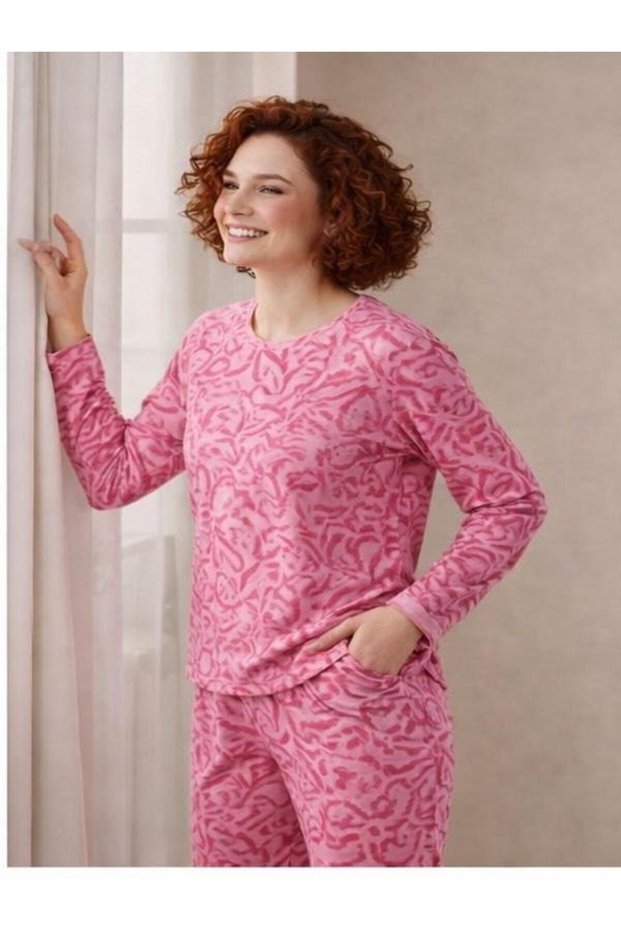 cotton long sleeve pajama set