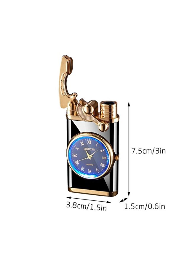 Dual-Function Watch Lighter: Sensitive Ignition, Windproof Cigar Flame - 2