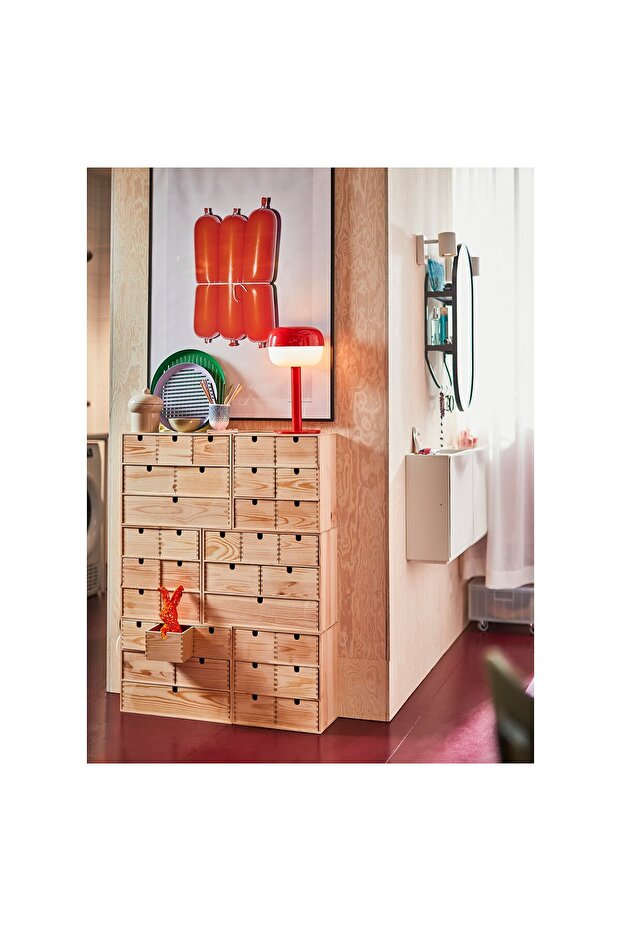 Table lamp, red, 36 cm - 5