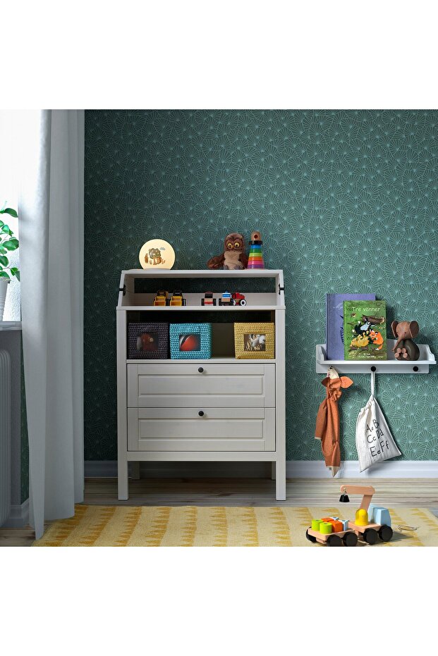 مصباح طاولة LED، بنقشة غابة - 4