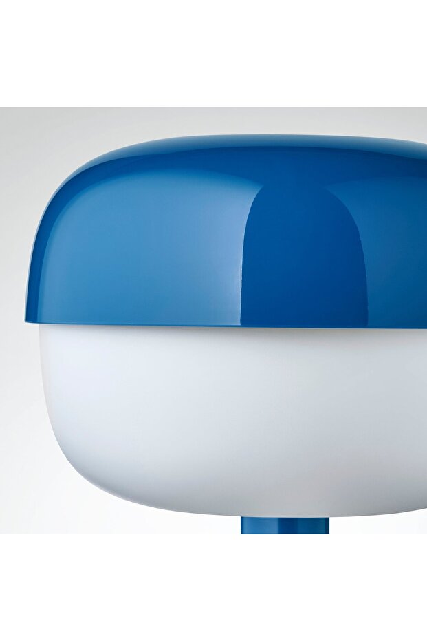 مصباح طاولة، أزرق، 36 سم - 4