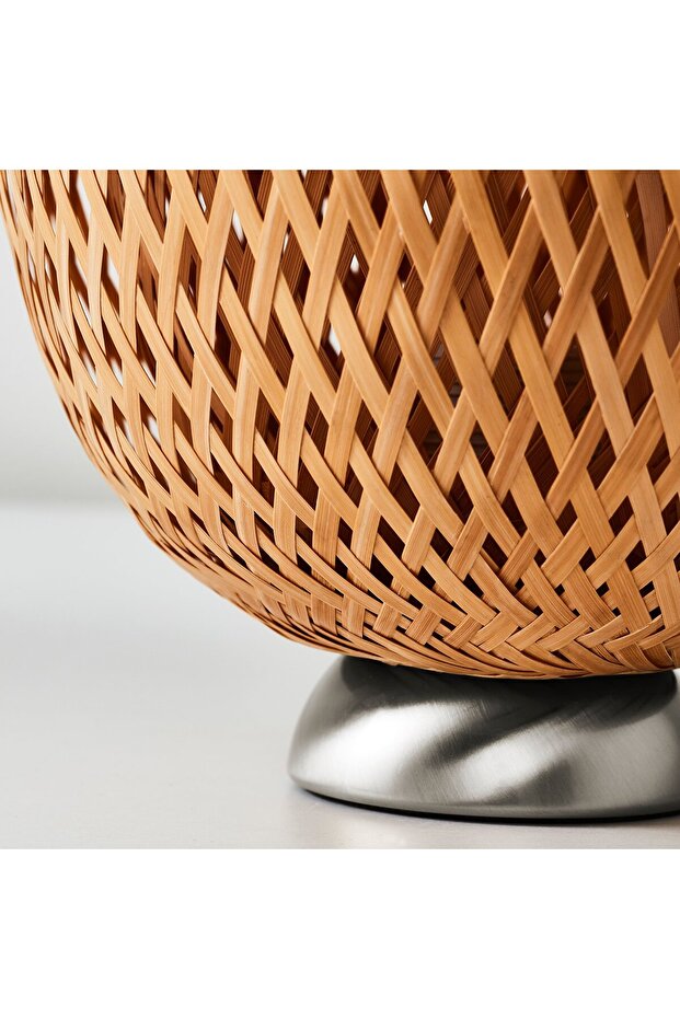 مصباح طاولة، مصنوع من الخيزران/يدوي الصنع - 8