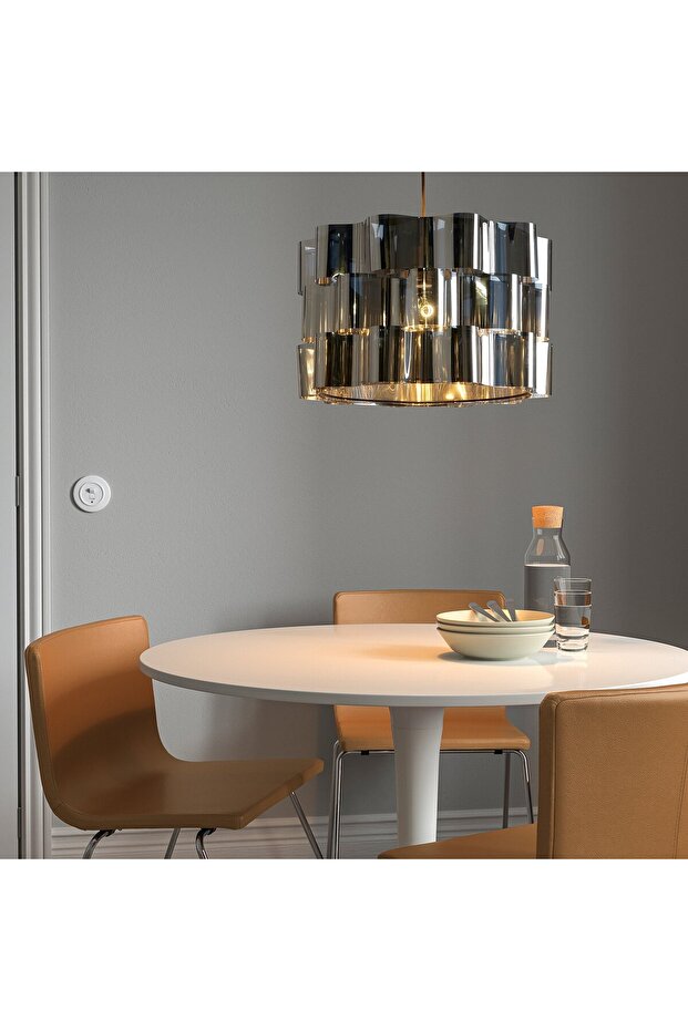 مصباح معلق، بتأثير الكروم، 51 سم - 4