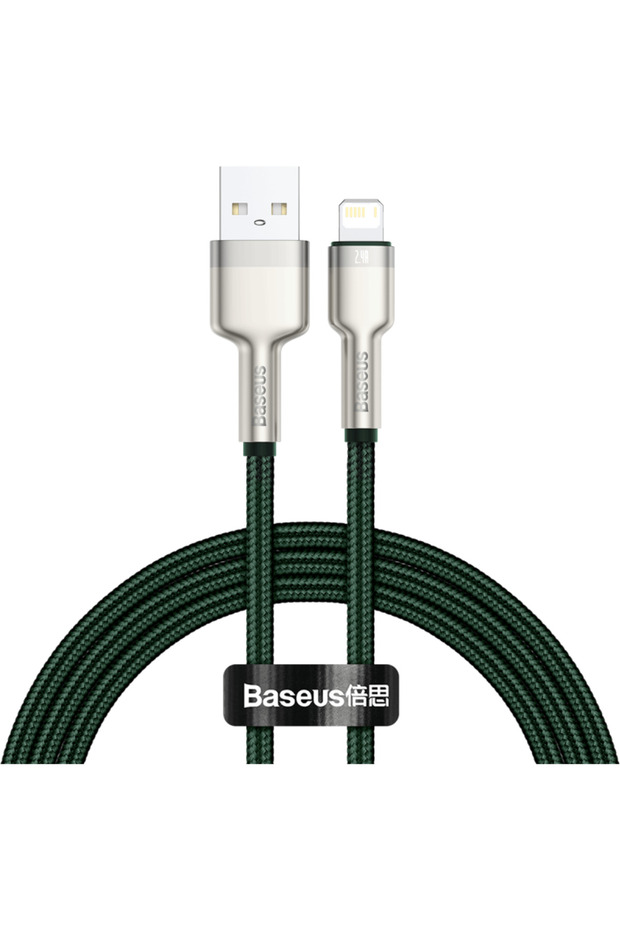 USB pentru cablu Lightning, 2.4A, 1m (verde) - 1
