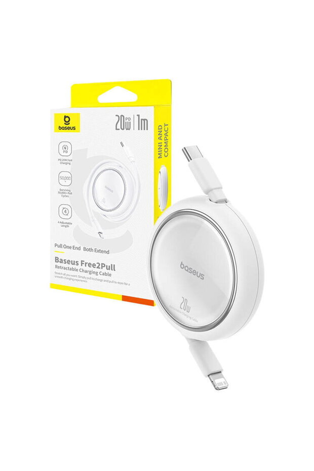 Cablu Free2Pull USB-C la iP 20W (alb) - 8