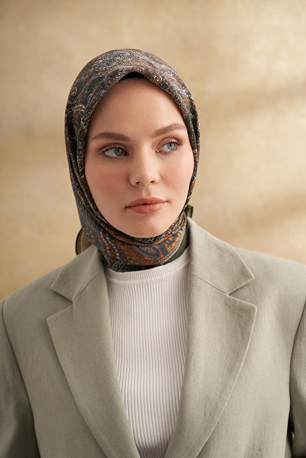 Floş Viscos Vintage Pattern Scarf