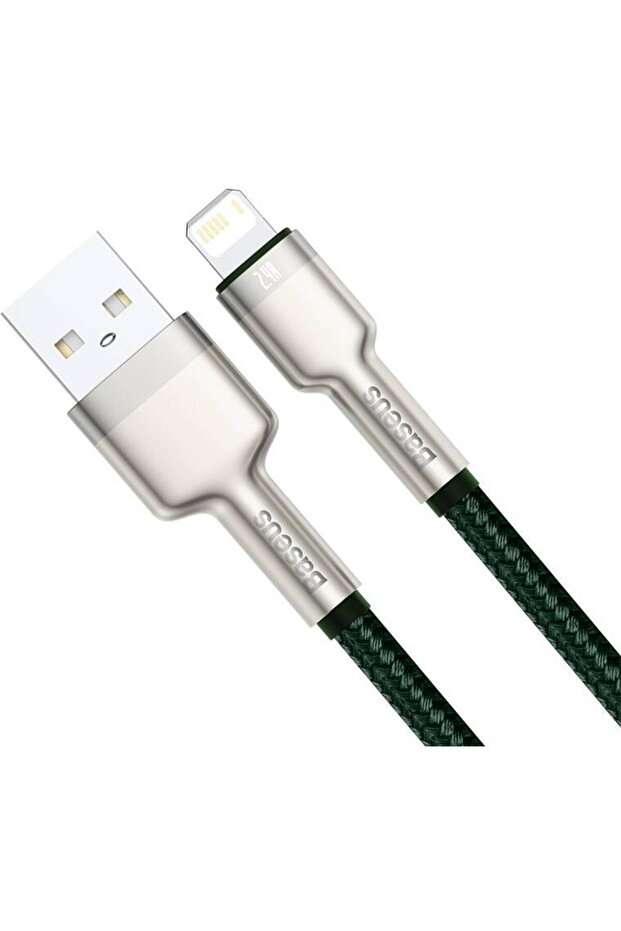 USB pentru cablu Lightning, 2.4A, 1m (verde) - 3