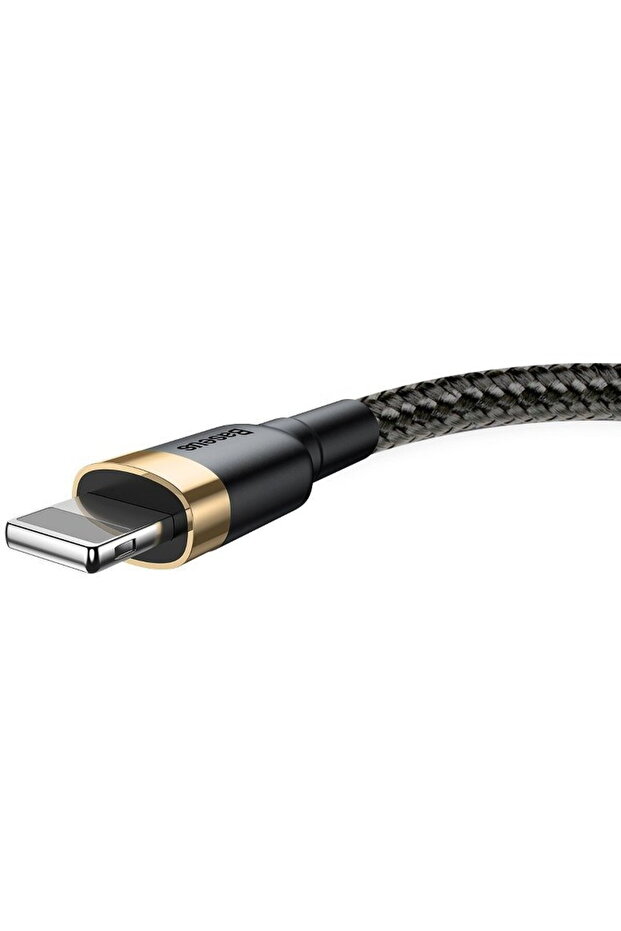 Cablu USB Lightning Cafule 2A 3m Auriu+Negru - 4