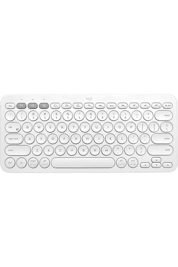 K380 Multi-Device Bluetooth Alb-gălbui Germană (Qwertz)