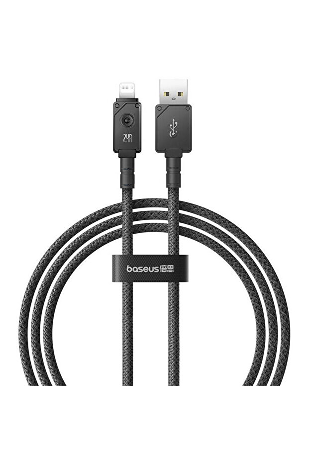 Fast Charging Cable Explorer 2.4A 1M (Black) - 2