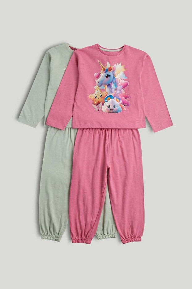 2 Pack Cartoon Pyjamas