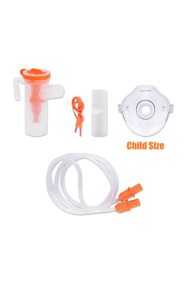 Child Inhaler Set Soft Tube Inhaler Catheter Nebulizer Cups Adult Kid Mask Filters Family Medical Ai