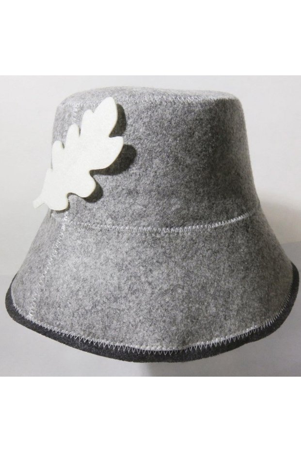 Wool chemical fiber Gray 1Pc Felt Head Protection Bath Anti Heat Free Size Russian Style Shower Cap