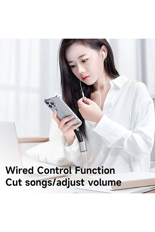 Adaptor Lightning, 2in1, Advanced Digital Audio Decoding Chip, Support Remote Control - (CA-5 - 3