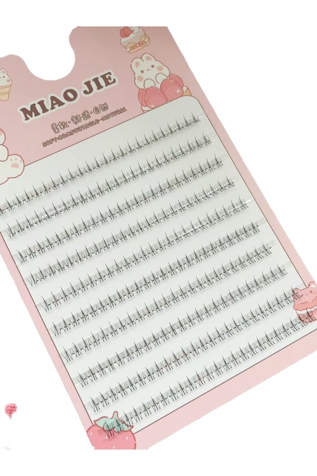 5-6mm 0.07mm little flame MIAOJIE 10 Rows 5-7mm Air Lower Eyelashes Fairy Fake LashesSegmented Natur