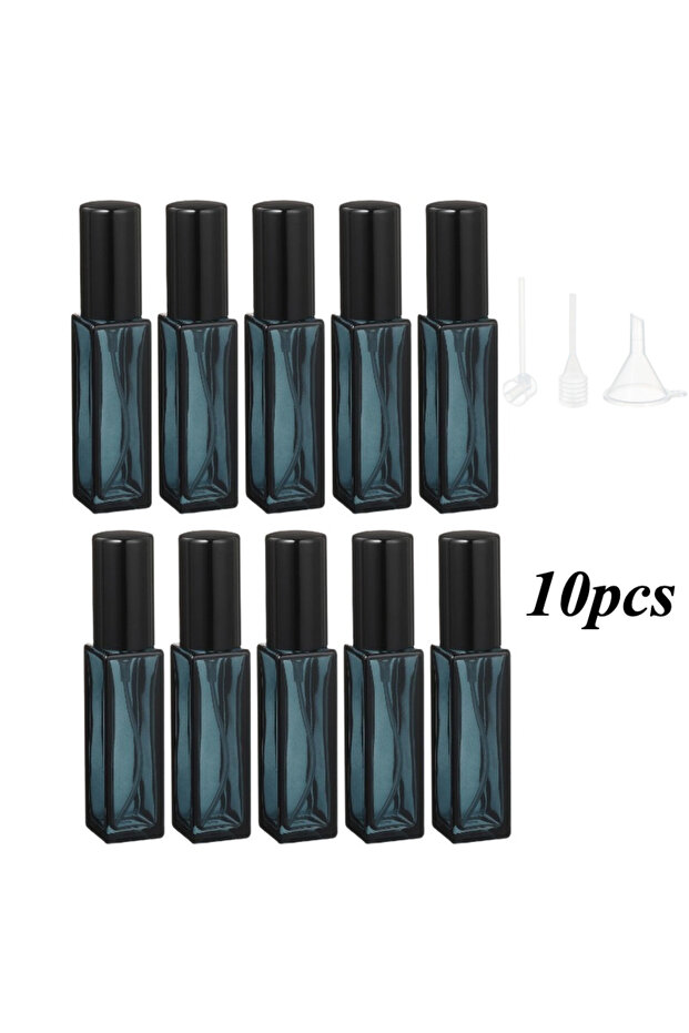 Glass 10pcs 10pcs Perfume Bottle Spray Empty Perfume Atomizer Refillable with 3 Accessories Leak-pro