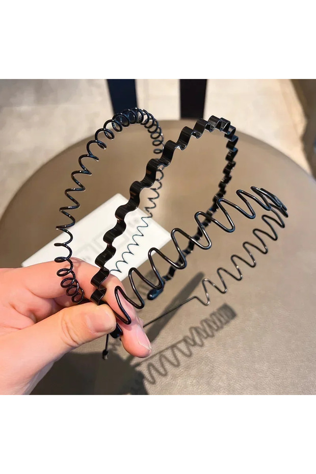 NO.1 3pcs Invisible Iron Metal Headband for Men and Women Long Hair Sports Face Washing Wavy Hair Ac