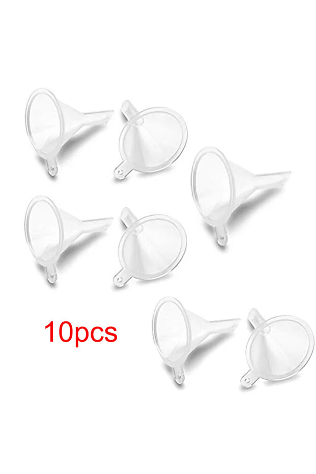 Plastic 10 Pcs 3/5/10 件 Mini Funnel Filling Empty Bottle Packing Tool for Travel Plastic Mini Small