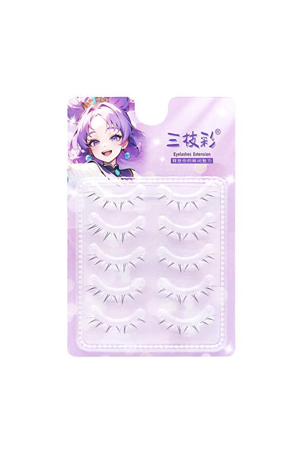 A 5 Pairs Korean Idol Girls Lower False Eyelashes Wispy Natural Enlarge Eyes ACE Comics Eyelash Ext.