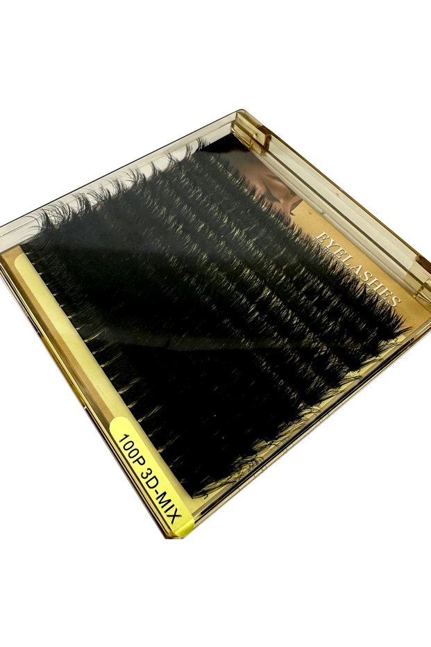 10-18mmMIX 0.07mm D 10Rows100p3Dmix 5D Fluffy Thick Lash Clusters DIY Eyelash Extension 10-18mmMIX D