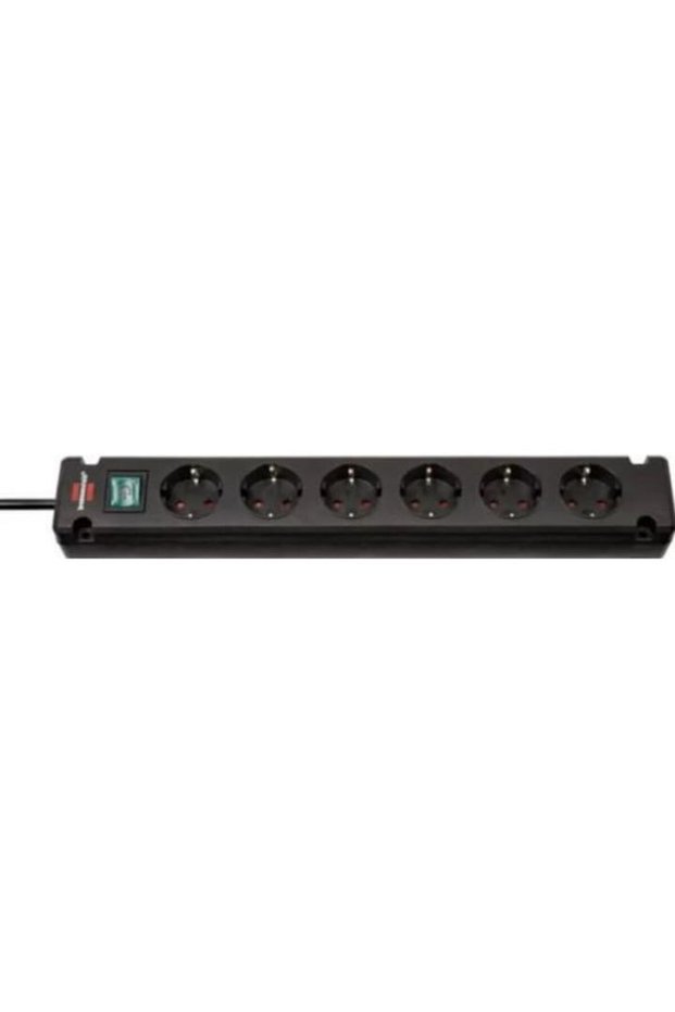 "Bremounta" Multi-Socket, 6 sockets, switch, 3m, black