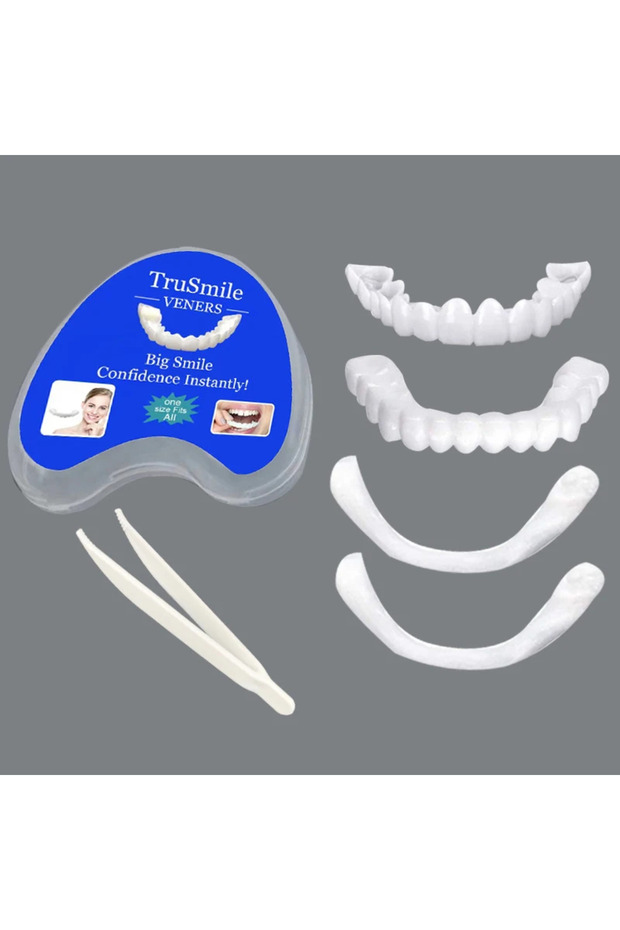 طقم أسنان Veneer Snap-on 01 لتبييض الأسنان واستبدال الأسنان المؤقت