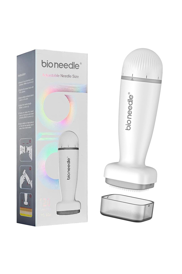 Bio 120pin Bio Needle 120Pins Adjust microneedle pen For Beard Hair Skin Care Tools