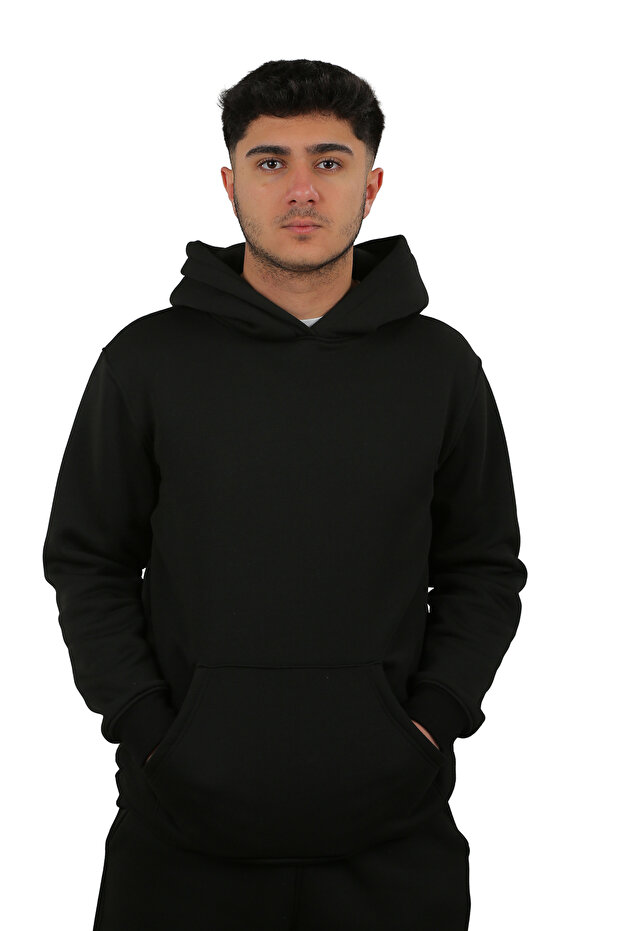 Street Wear Basic Oversize Kapüşonlu Eşofman Takımı