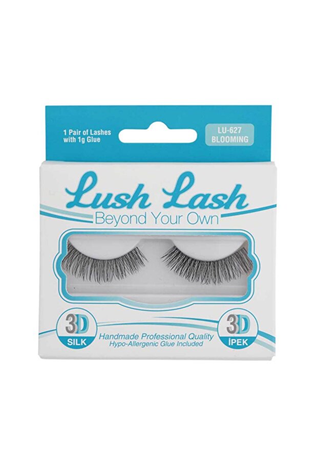 Blooming 3D Silk Lashes with Hypoallergenic Adhesive 627