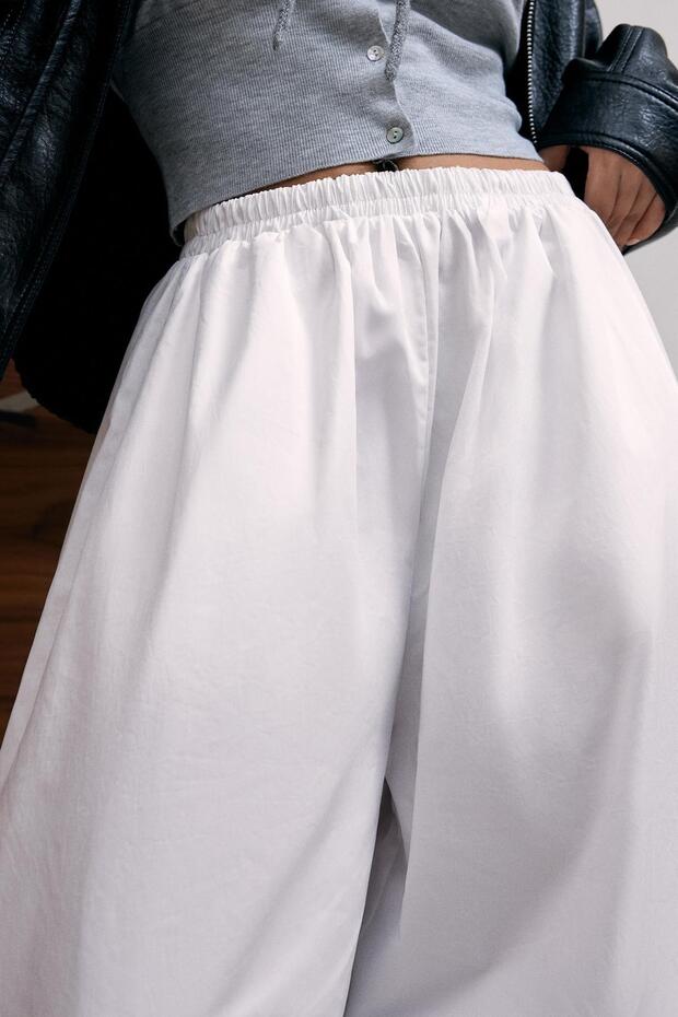 Poplin bloomer pantolon - 3