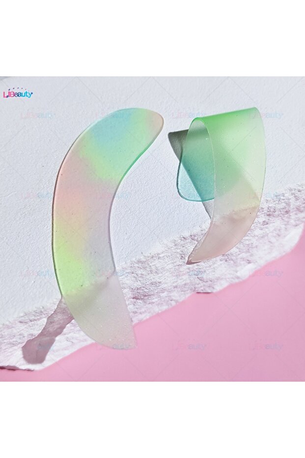SF-Mixed-2 Libeauty وسادات عين قابلة لإعادة الاستخدام من السيليكون (زوج واحد) لتمديد الرموش فائقة الالتصاق