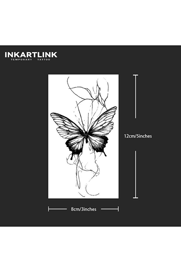 731-0812M Butterfly temporary tattoo , birthday decorations, herbal juice tattoos, lasting 1-2 weeks