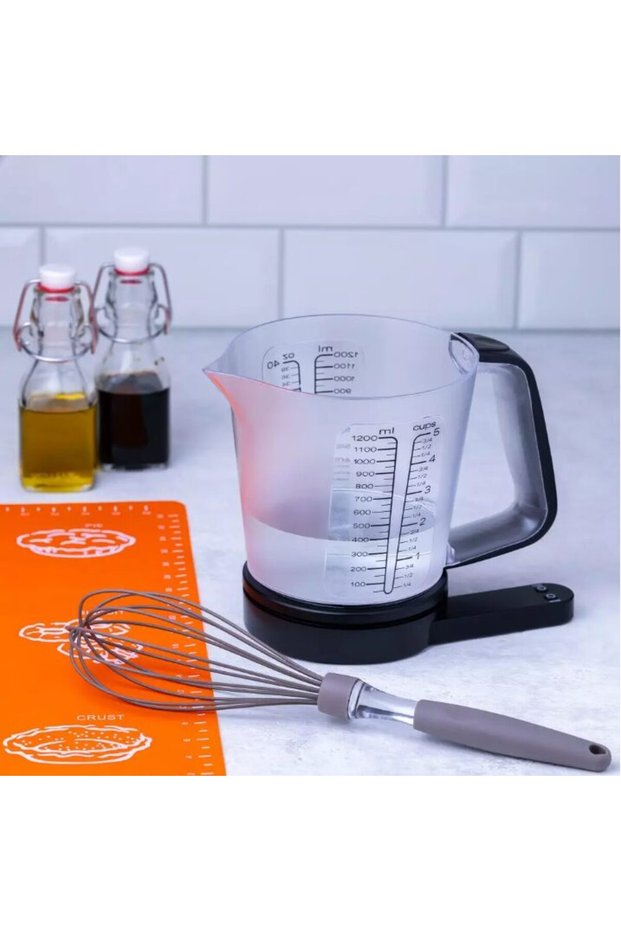 Kitchen scale, electric, with measuring cup 1.5L,