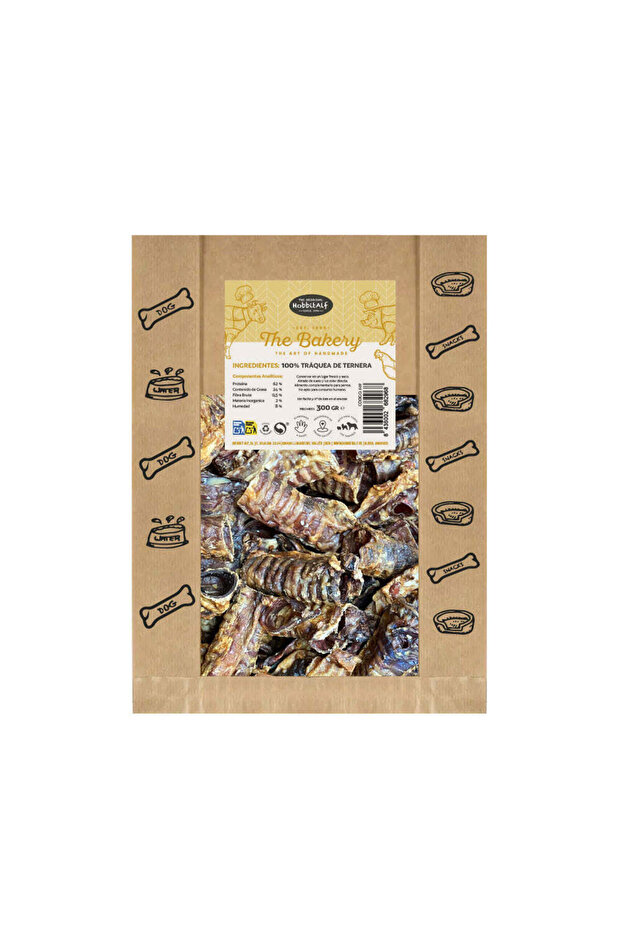 Hobbitalf Air Dried Beef Trachea Dog Treats 300g
