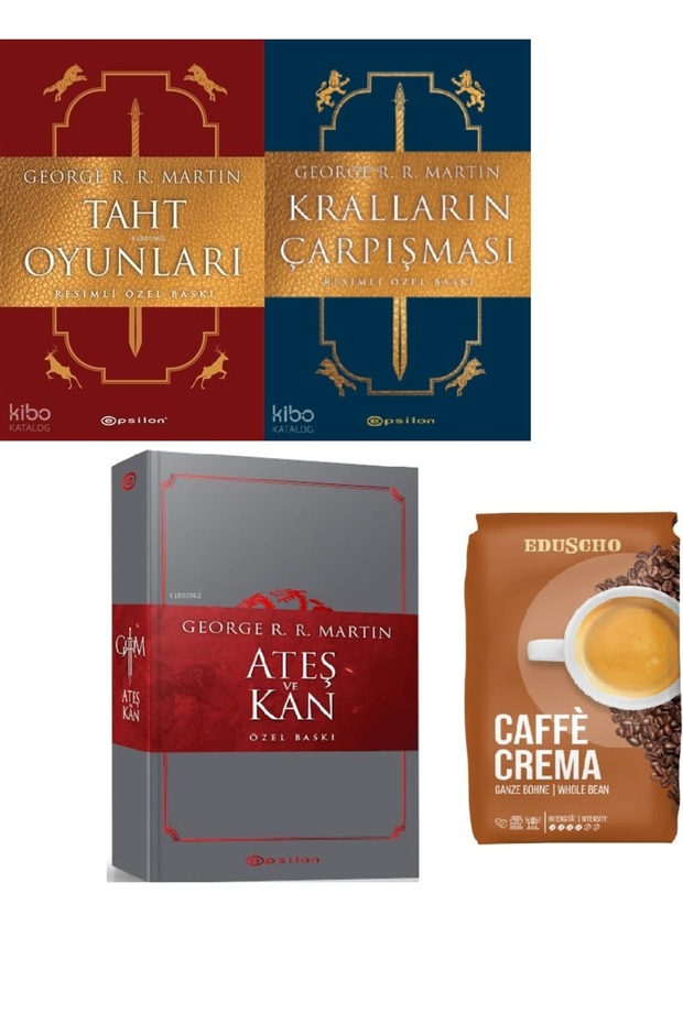 Taht Oyunları Special Edition Set (3 Books + Core Coffee Hdy)