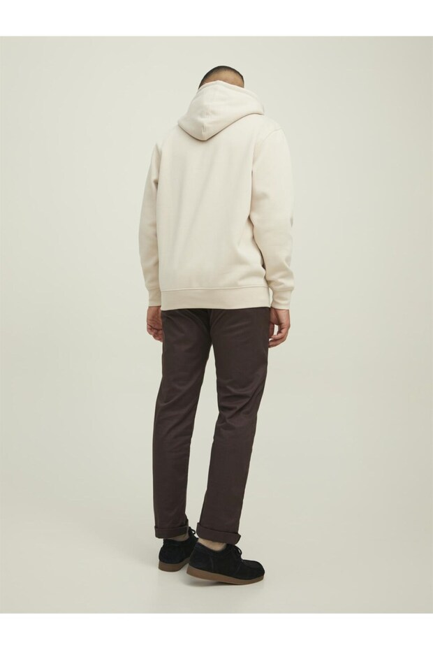 Kapüsonlu Baskili Sweatshirt - 4