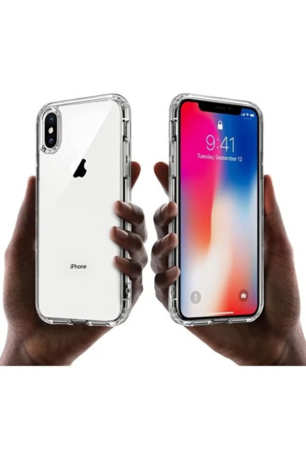 جراب حماية من البولي يوريثان لهاتف iPhone X-XS، شفاف - 8