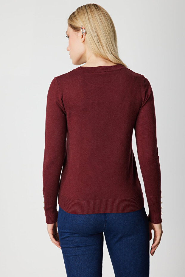 Zero Neck Basic Knitwear Sweater -63500 - 3