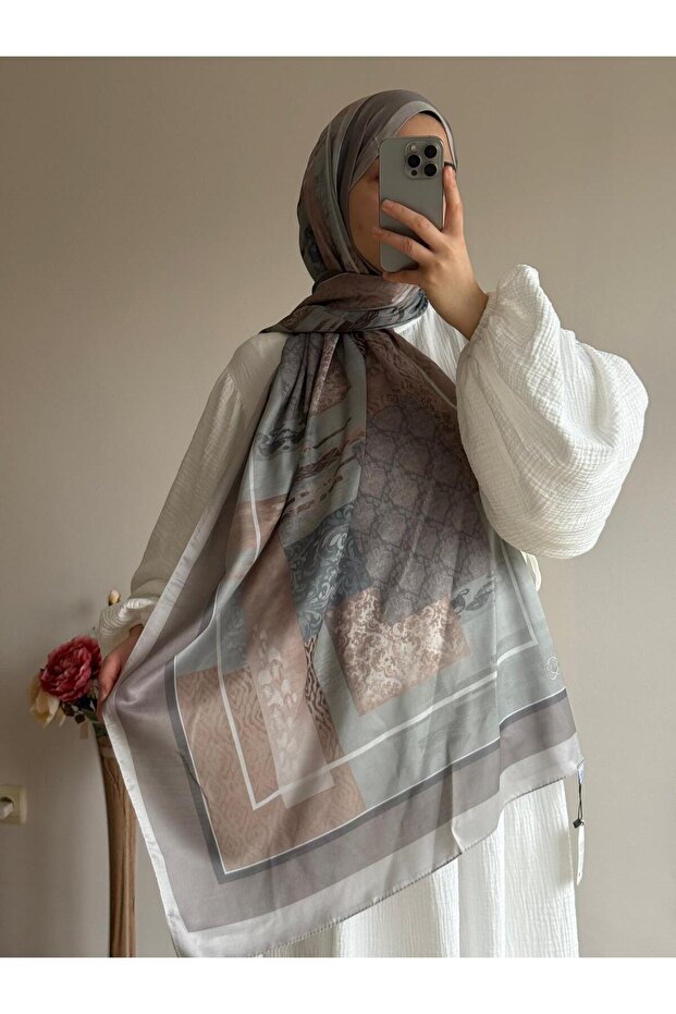 شال بنمط إترو-مينك - 6