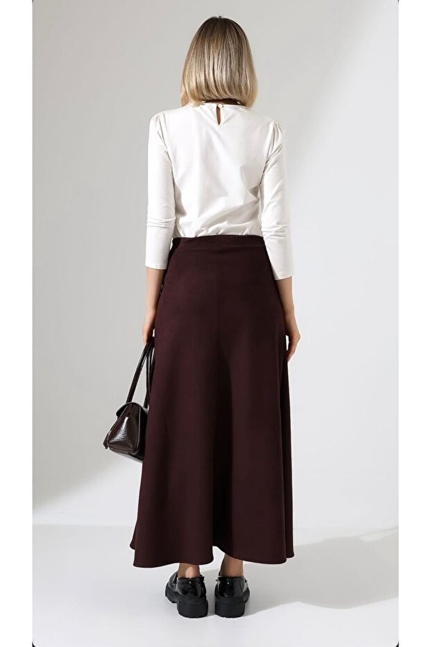 MAXİ BOY SÜET ETEK - 2