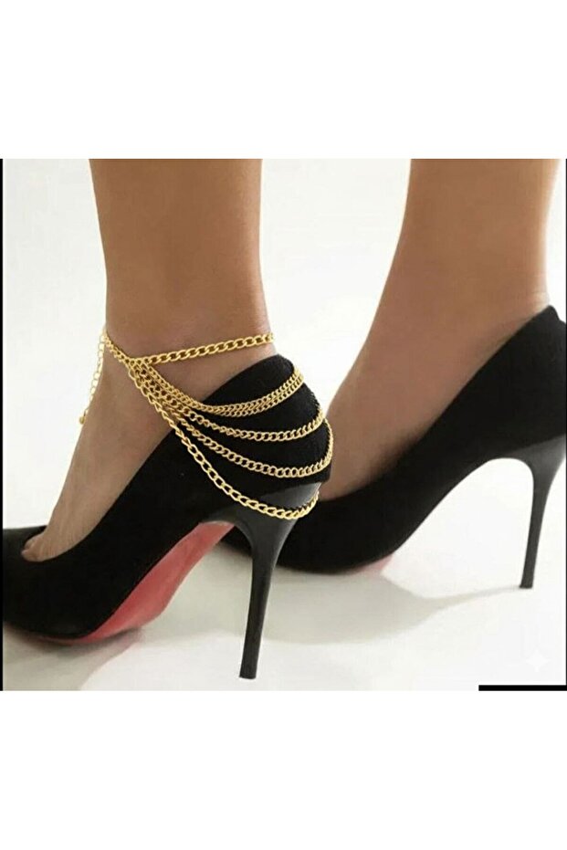 Stylish and Elegant Women's Chain Model Foot Anklet