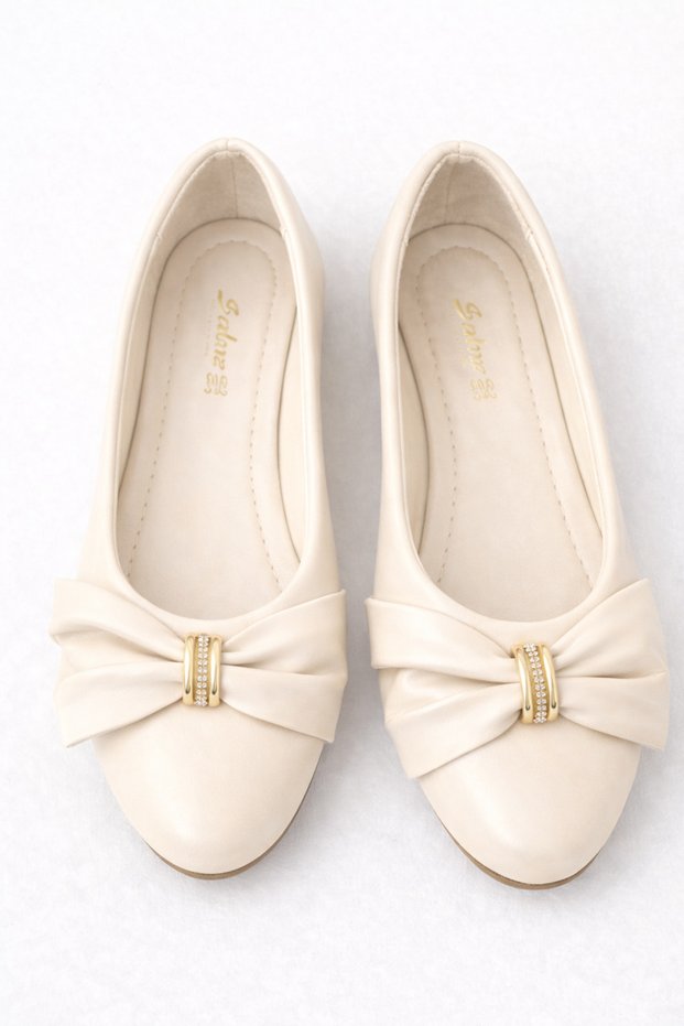 Women's Ring Ribbon Detailed Casual Ballerinas