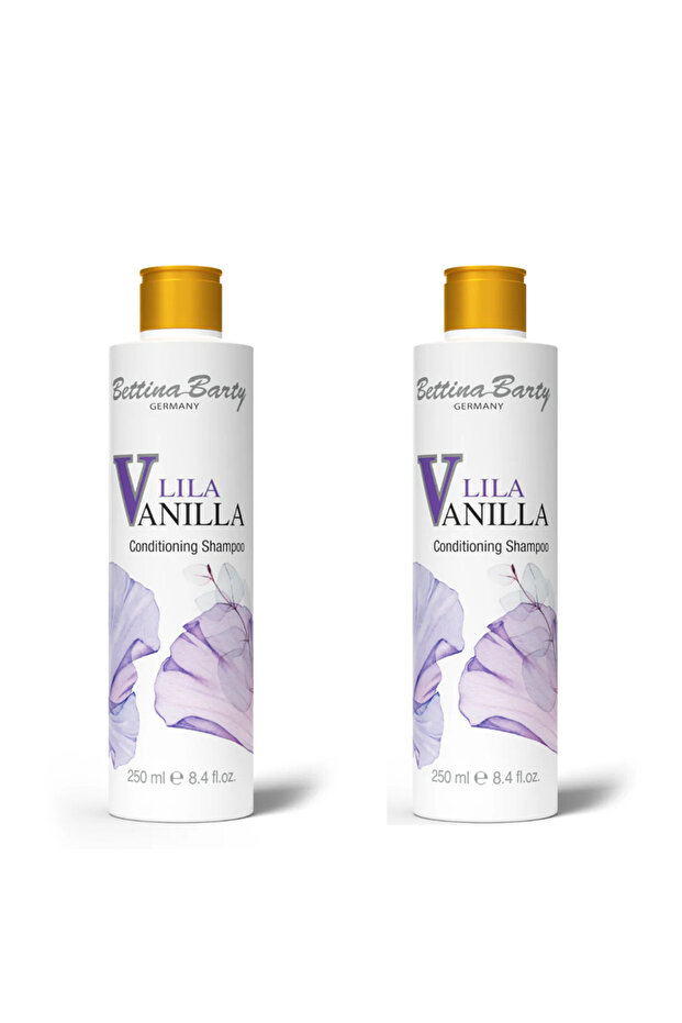 Lila Vanilla Hair Conditioner Effective Shampoo 250 ml – Provitamin B5 & Wheat Protein 2 Pieces