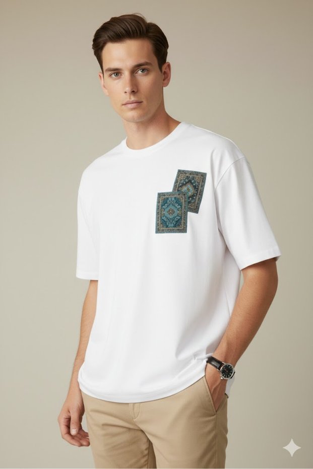 Carpet Printed Men t Shirt - Cotton Digital Printed Men t Shirt