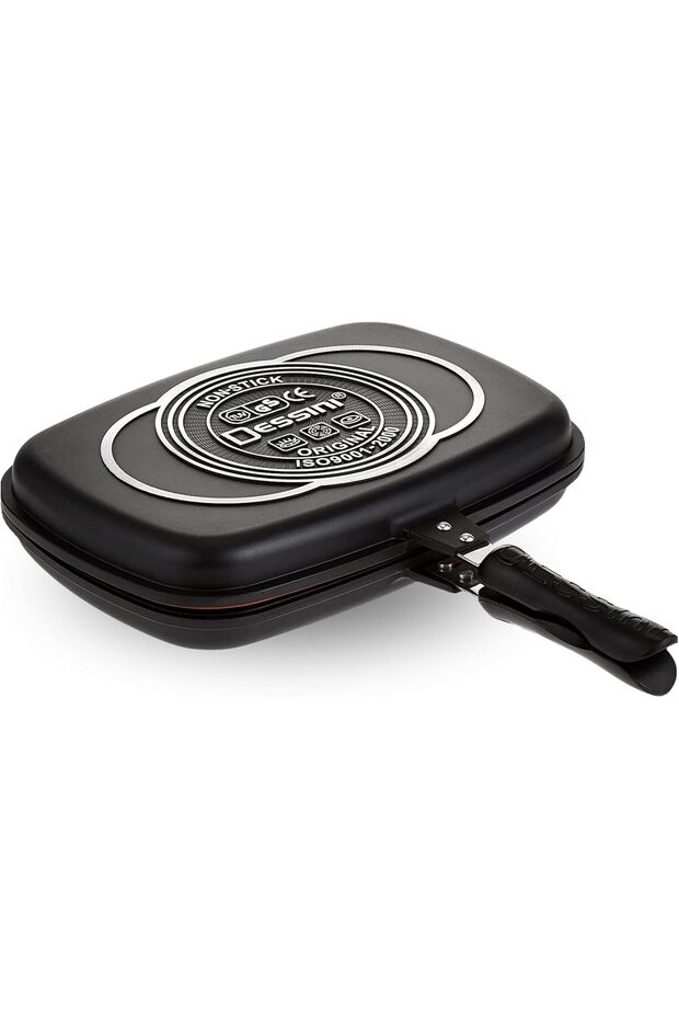 مقلاة شواء مزدوجة الجوانب مقاس 36 سم - 1