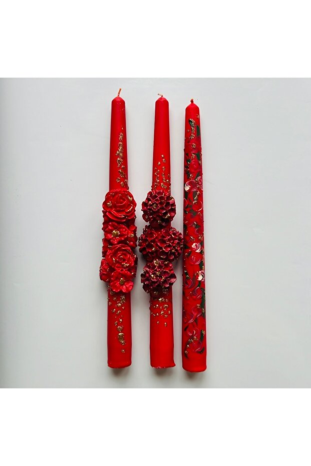 KIRMIZI MUM SET - 1