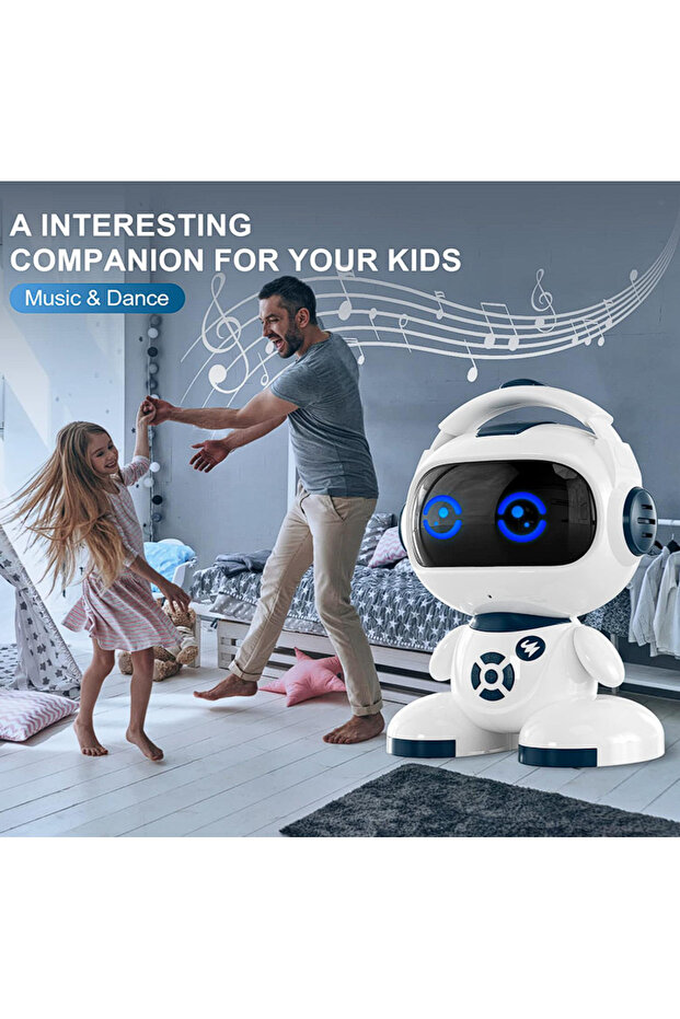 Interactive Intelligent Robot with Remote Control with Expressive LED Screen, 2.4GHz, Programming - 3