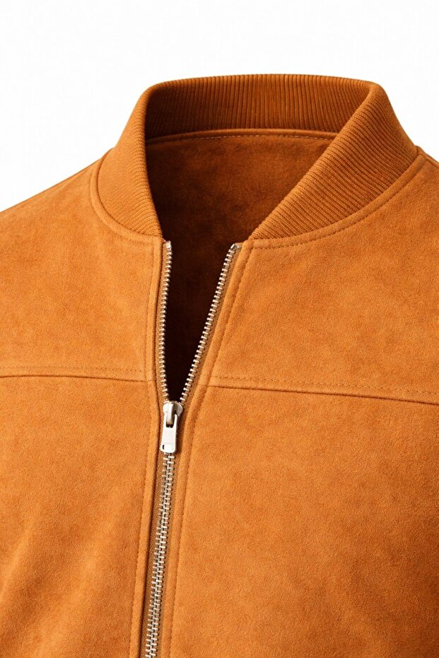 Bomber Kolej Süet Basic Mevsimlik Ceket - 3