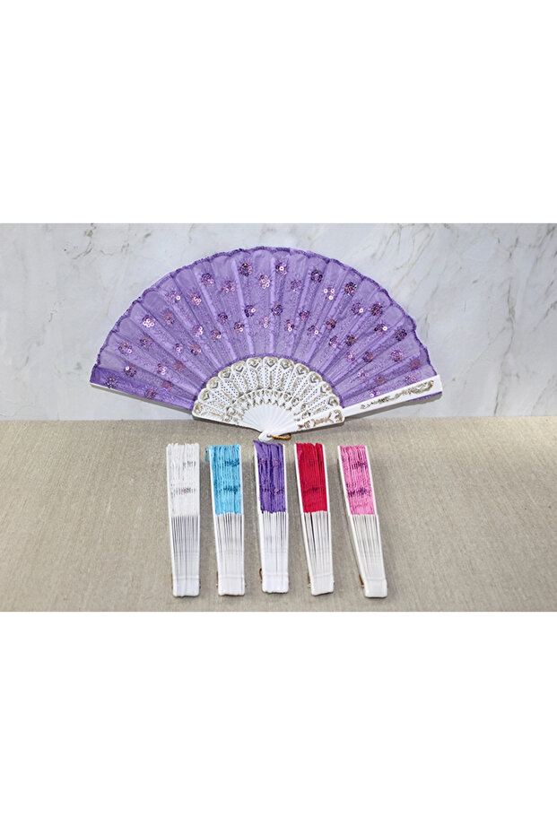 Plastik Pullu Yelpaze - 1